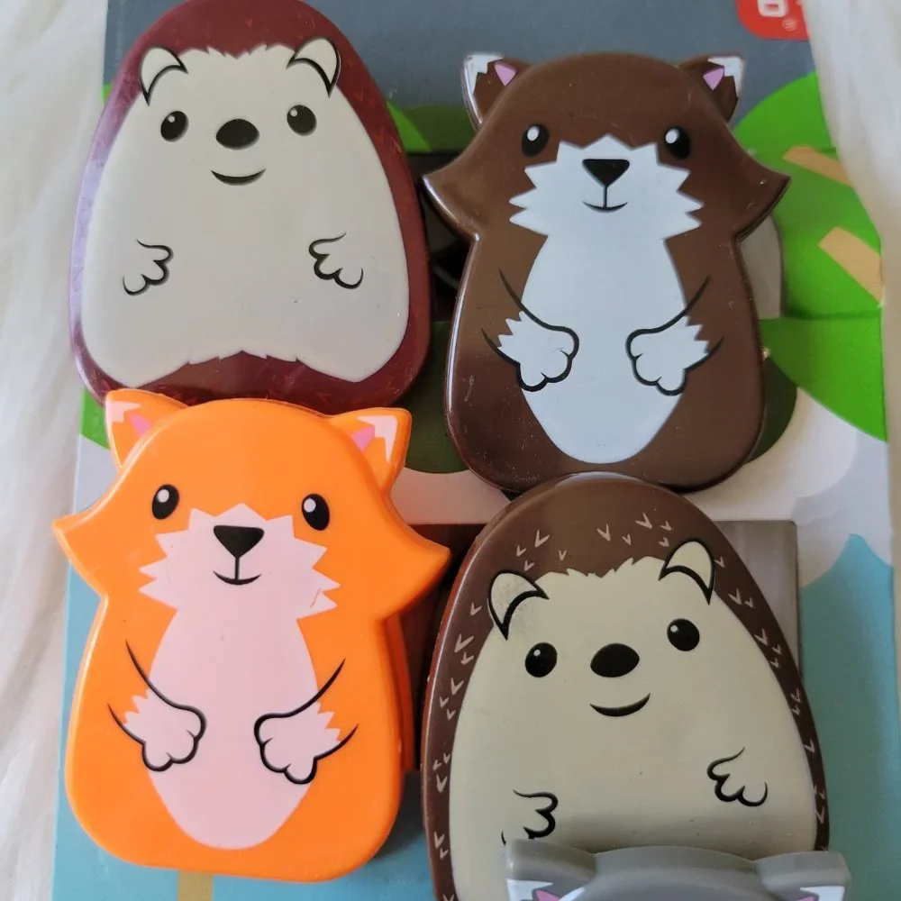 Kikkerland Woodland Creature Bag Clips Set
